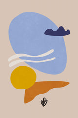 Lake Shore Shapes Color and Shapes Poster och Canvastavla
