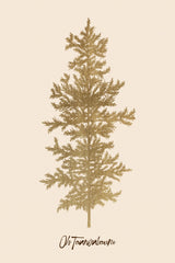 Oh Tannebaum (gold) Poster och Canvastavla