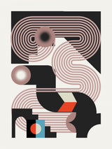 Geoemetrical End of Light Poster och Canvastavla