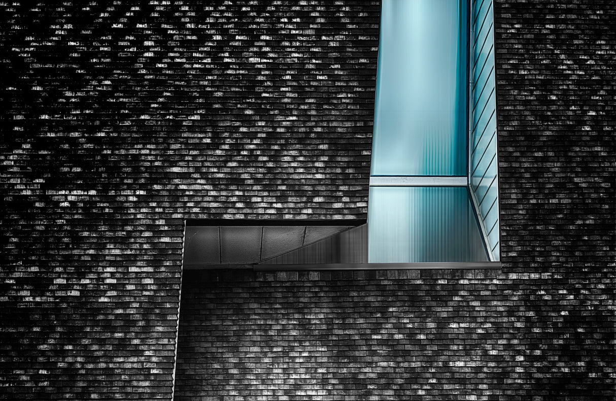 Window embellishment between stones Poster och Canvastavla