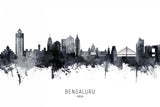 Bengaluru Skyline India Bangalore Poster och Canvastavla