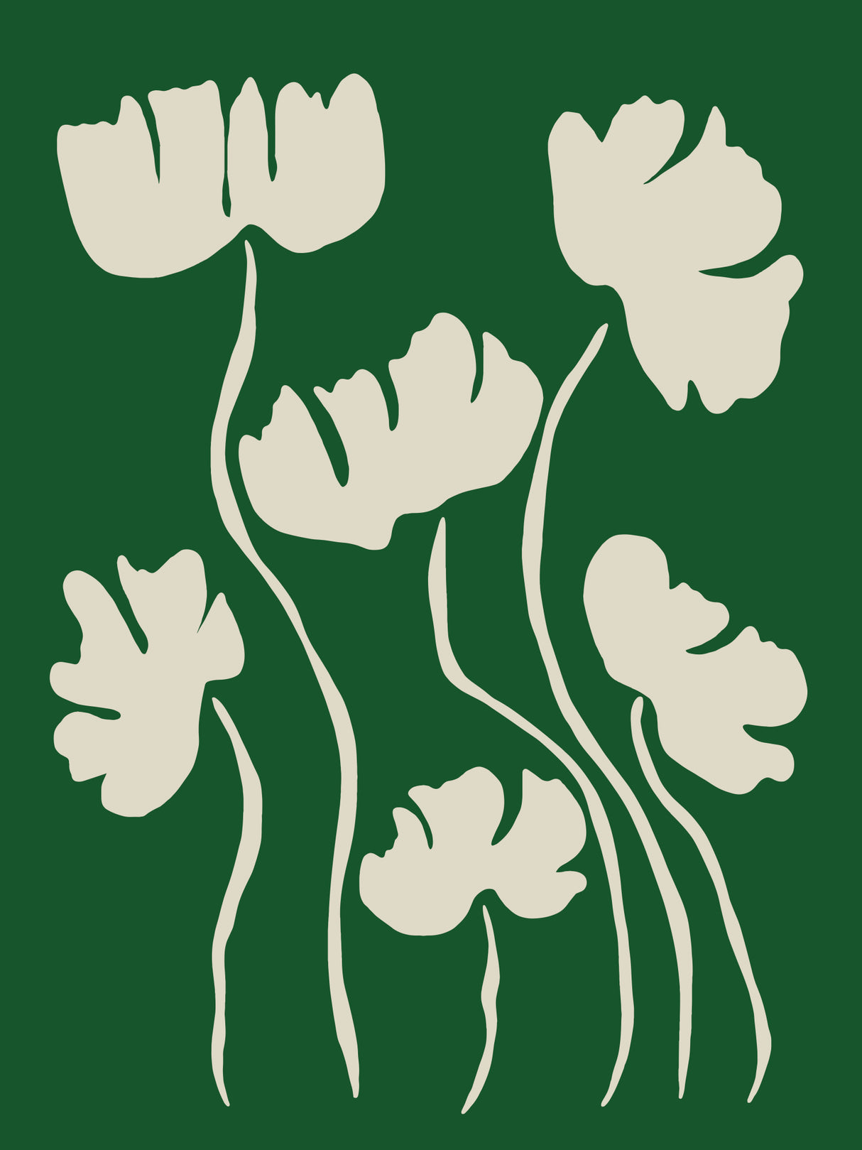 The magical Green floral Poster och Canvastavla