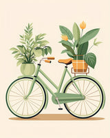 Botanical Bike.png Poster och Canvastavla