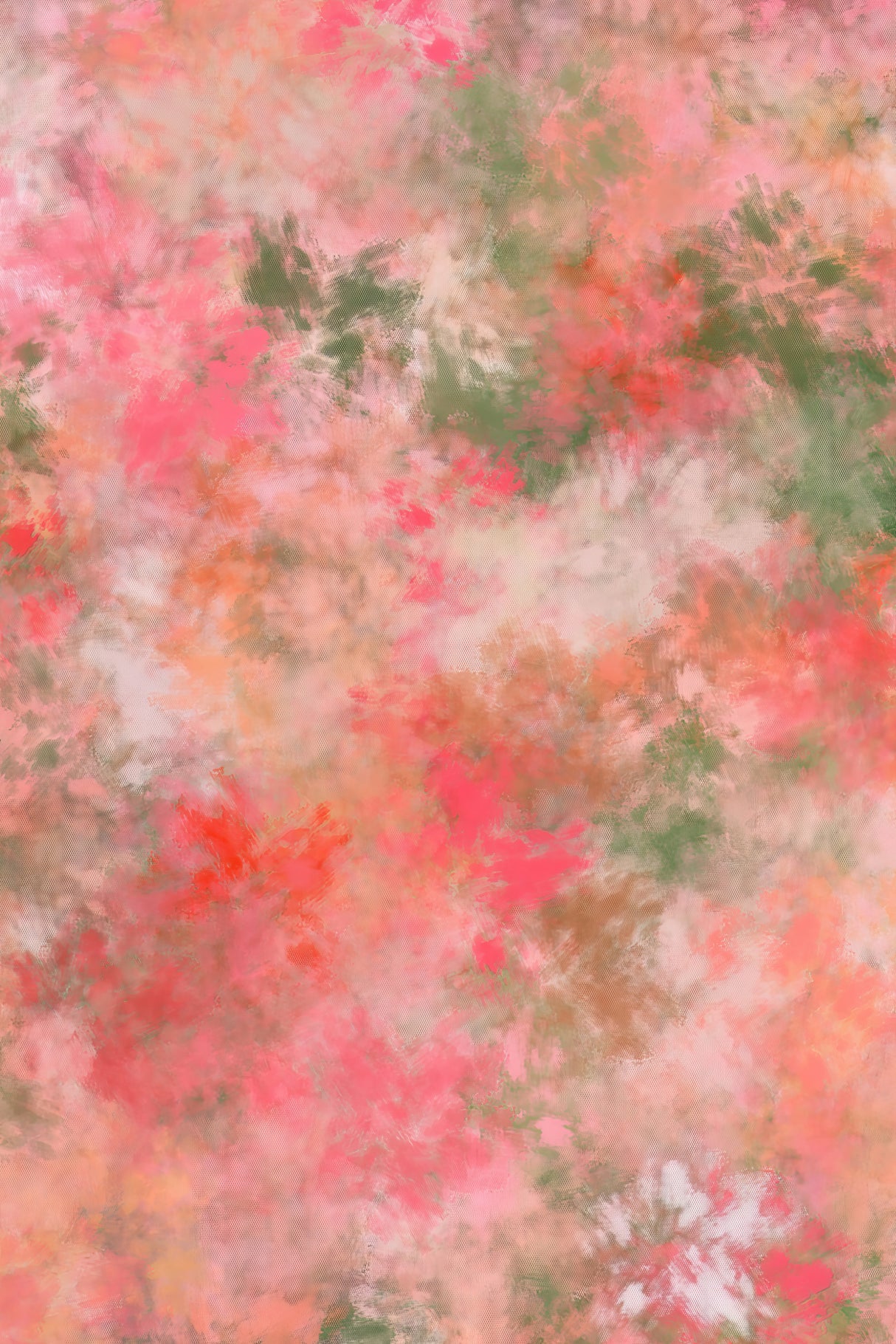 Pastel Flowery Artwork Poster och Canvastavla