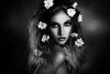 With flowers in her hair Poster och Canvastavla