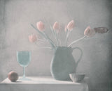 Tulips and Butterfly Poster och Canvastavla