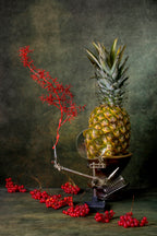 Still life with viburnum and pineapple Poster och Canvastavla