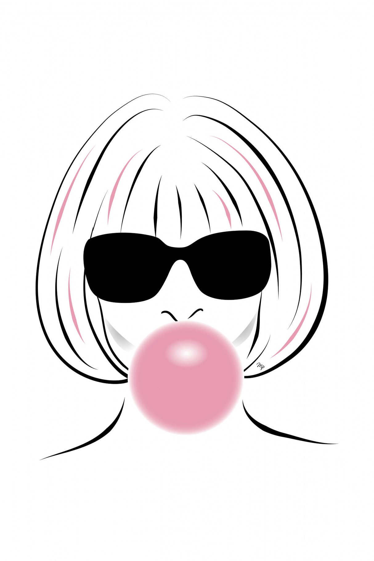 Pink Anna Poster och Canvastavla