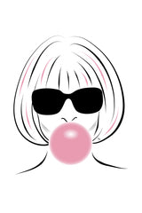 Pink Anna Poster och Canvastavla