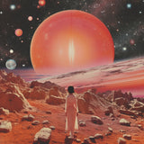 Space Orbs Collage Art Poster och Canvastavla