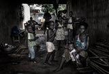 A family from Ivory Coast. Poster och Canvastavla