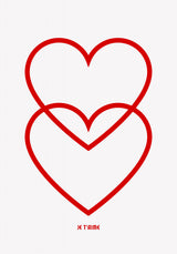 Two Hearts Poster och Canvastavla
