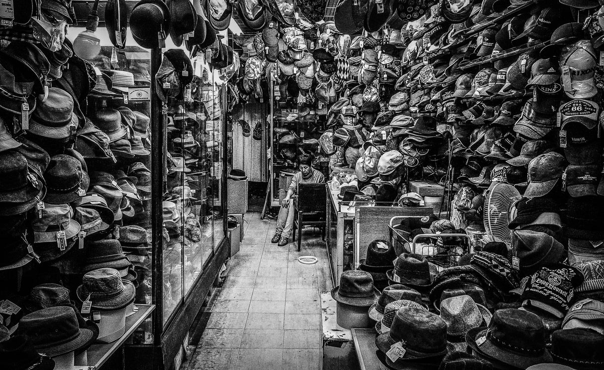 hat shop Poster och Canvastavla