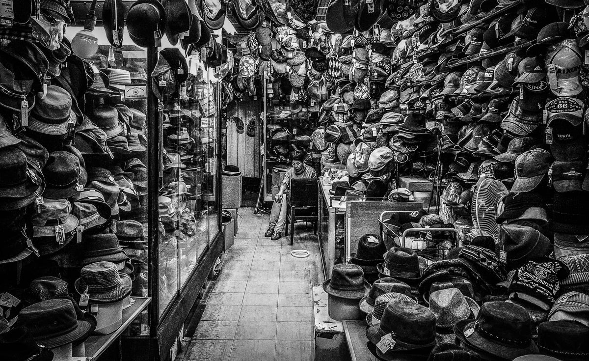 hat shop Poster och Canvastavla