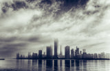 Abu Dhabi Skyline Poster och Canvastavla