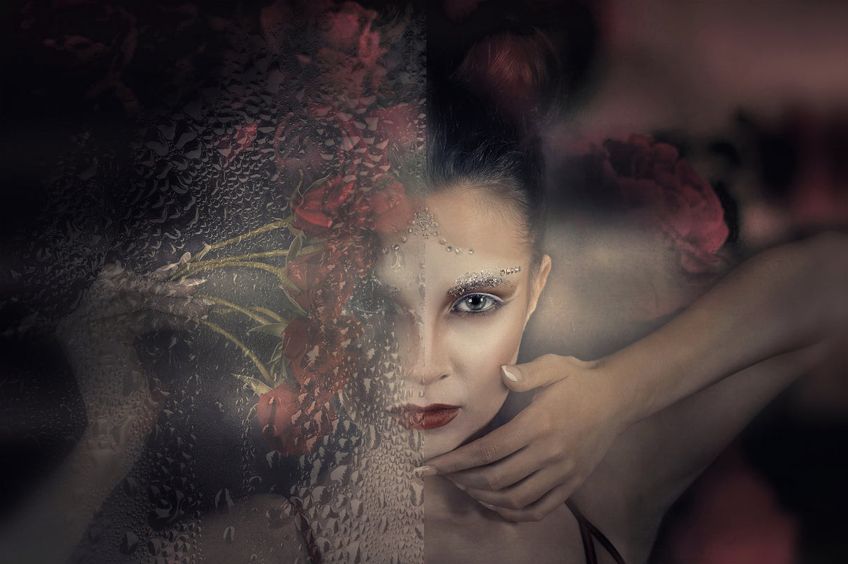 Crystals and roses Poster och Canvastavla