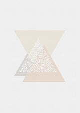 Geometric Mute Colours III Poster och Canvastavla