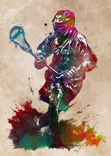 Lacrosse sport art 1 Poster och Canvastavla
