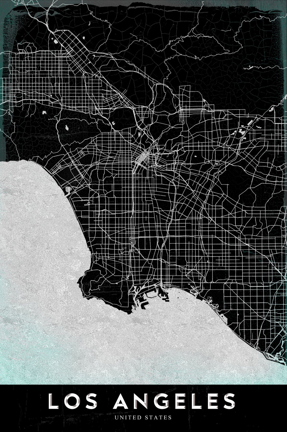 LOS ANGELES Poster och Canvastavla