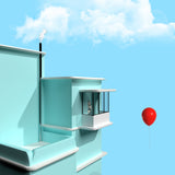 the red balloon Poster och Canvastavla