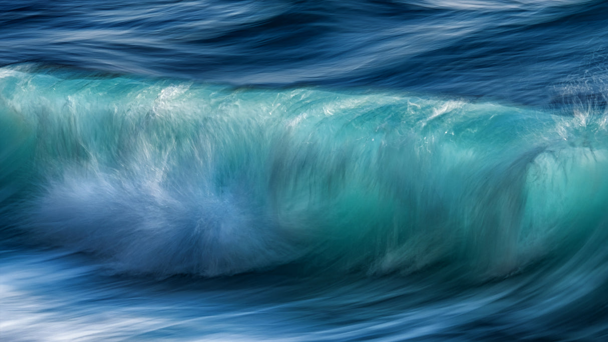 PAINTING GREEN WAVES (Part 8) Poster och Canvastavla