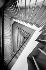 Triangular spiral staircase Poster och Canvastavla