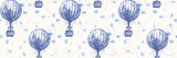 Hla013  Hot Air Ballooons Cobalt Poster och Canvastavla