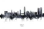 Split Croatia Skyline Poster och Canvastavla