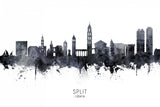 Split Croatia Skyline Poster och Canvastavla