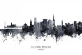 Bournemouth England Skyline Poster och Canvastavla