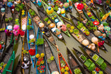 Banjarmasin Floating Market Poster och Canvastavla
