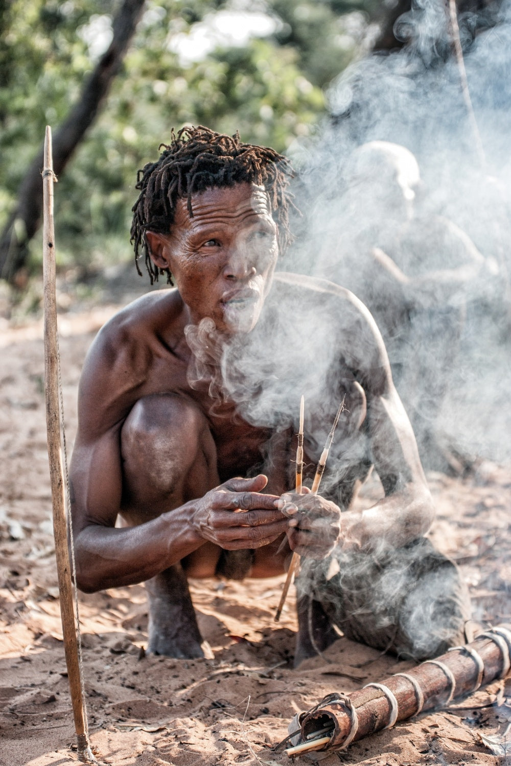 bushmen: hunters and gatherers Poster och Canvastavla