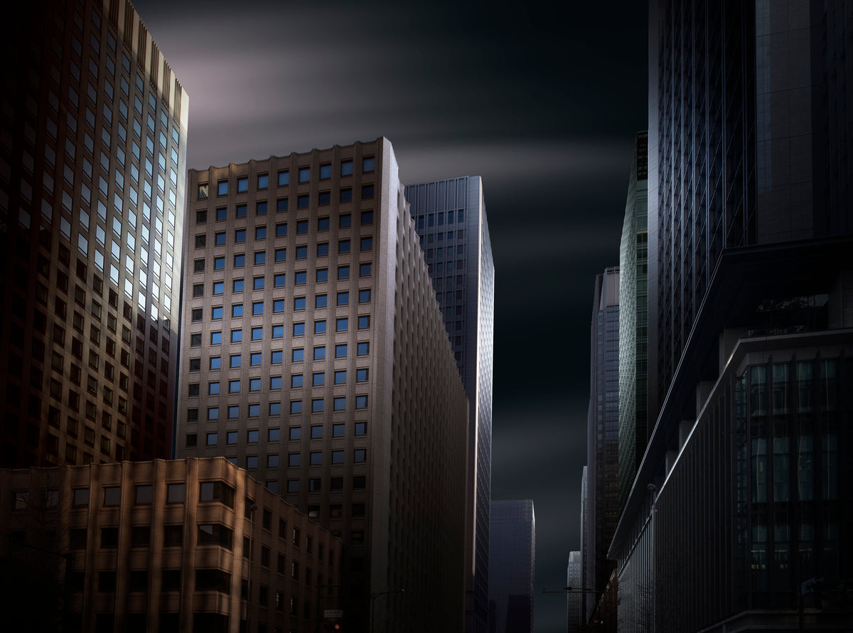 Otemachi Skyscrapers Poster och Canvastavla