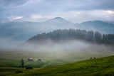 Morning Fog Alpe Di Siusi Poster och Canvastavla