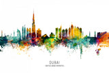 Dubai UAE Skyline Poster och Canvastavla