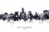 Bury St Edmunds England Skyline Poster och Canvastavla