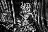 Rohingya refugee mother and son - Bangladesh Poster och Canvastavla
