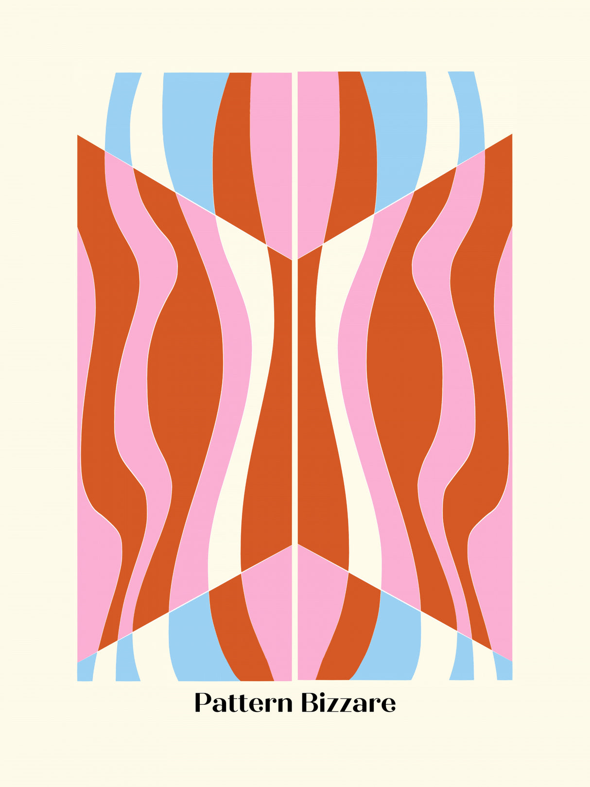 Pattern Bizarre In Red Poster och Canvastavla