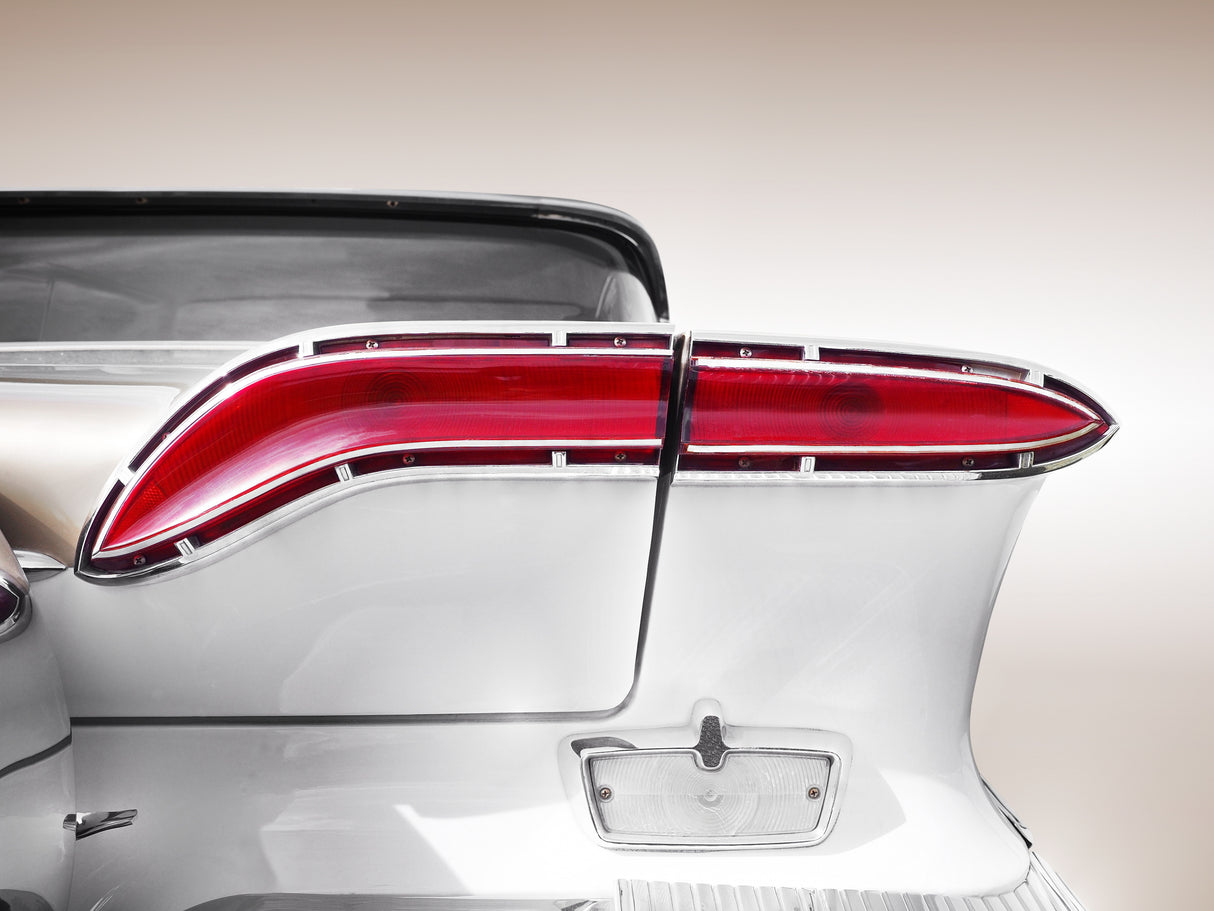US classic car 1958 taillight abstract Poster och Canvastavla