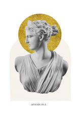 Gold Artemis Goddess Poster och Canvastavla