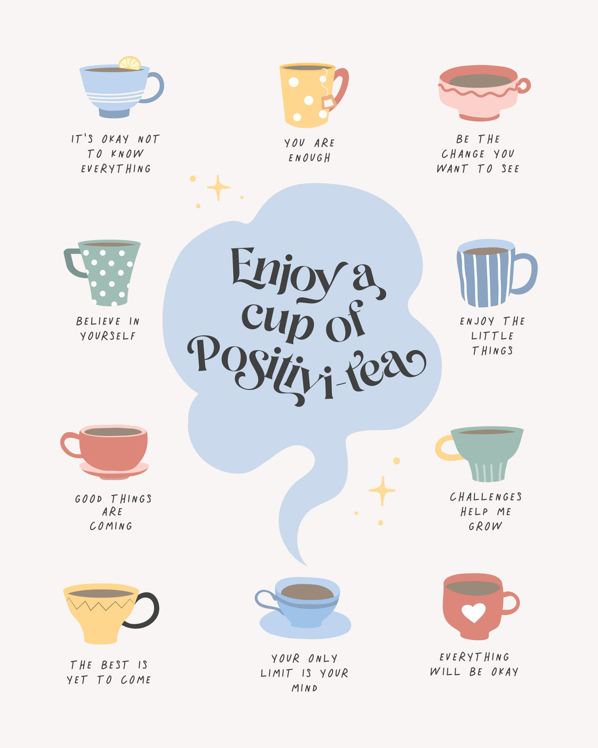 Positivity Poster och Canvastavla