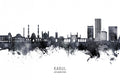 Kabul Afghanistan Skyline Poster och Canvastavla