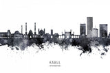 Kabul Afghanistan Skyline Poster och Canvastavla