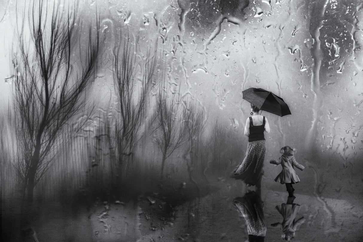 ‘...a walk in the rain..’ Poster och Canvastavla
