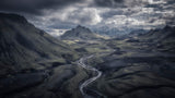 Icelandic Highland: Amidst A Thunderstorm Poster och Canvastavla