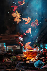 Briar tea with autumn swirl Poster och Canvastavla