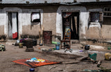 The house near the market-Benin Poster och Canvastavla