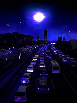 Neon Traffic Poster och Canvastavla