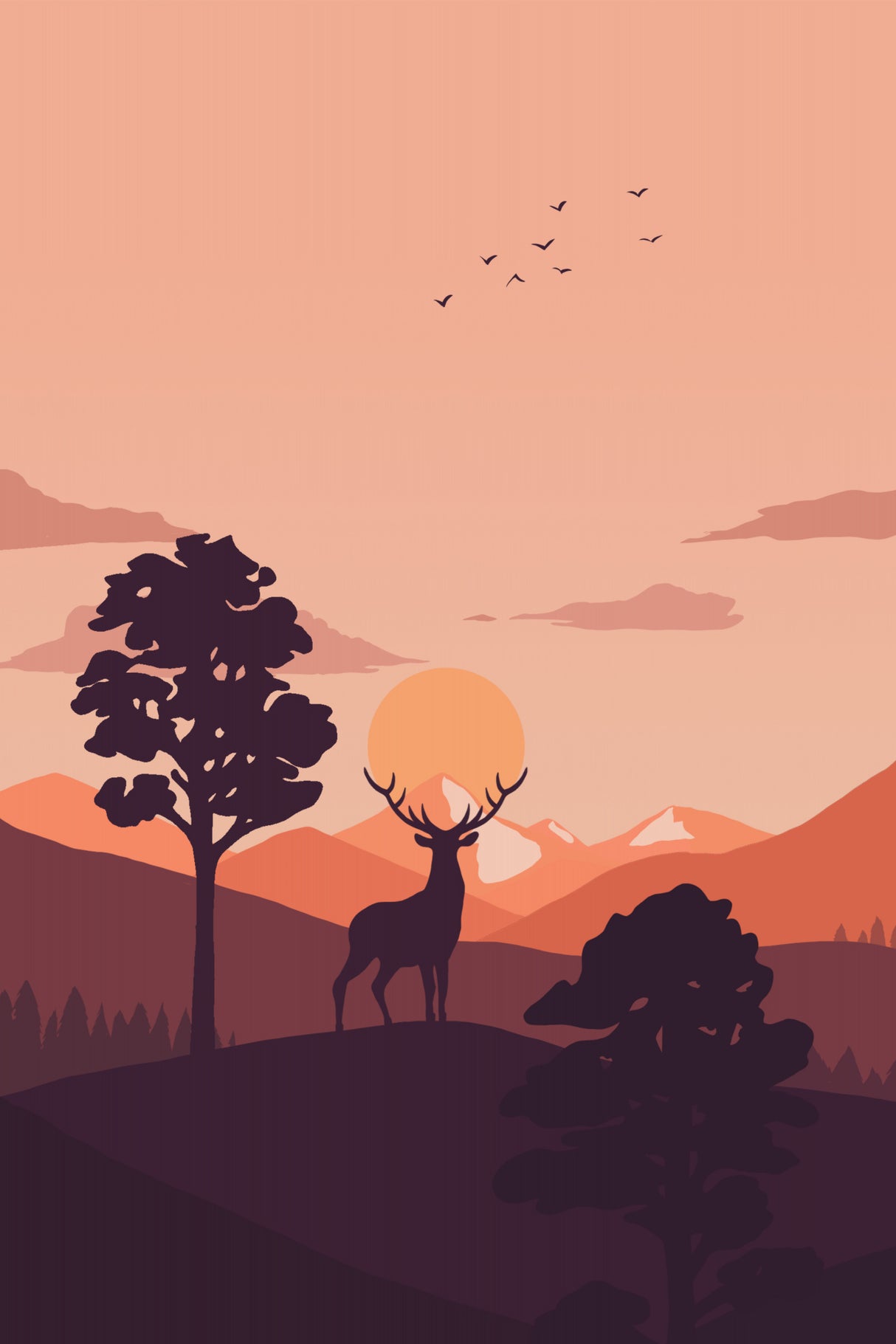Summer Sunset Poster och Canvastavla