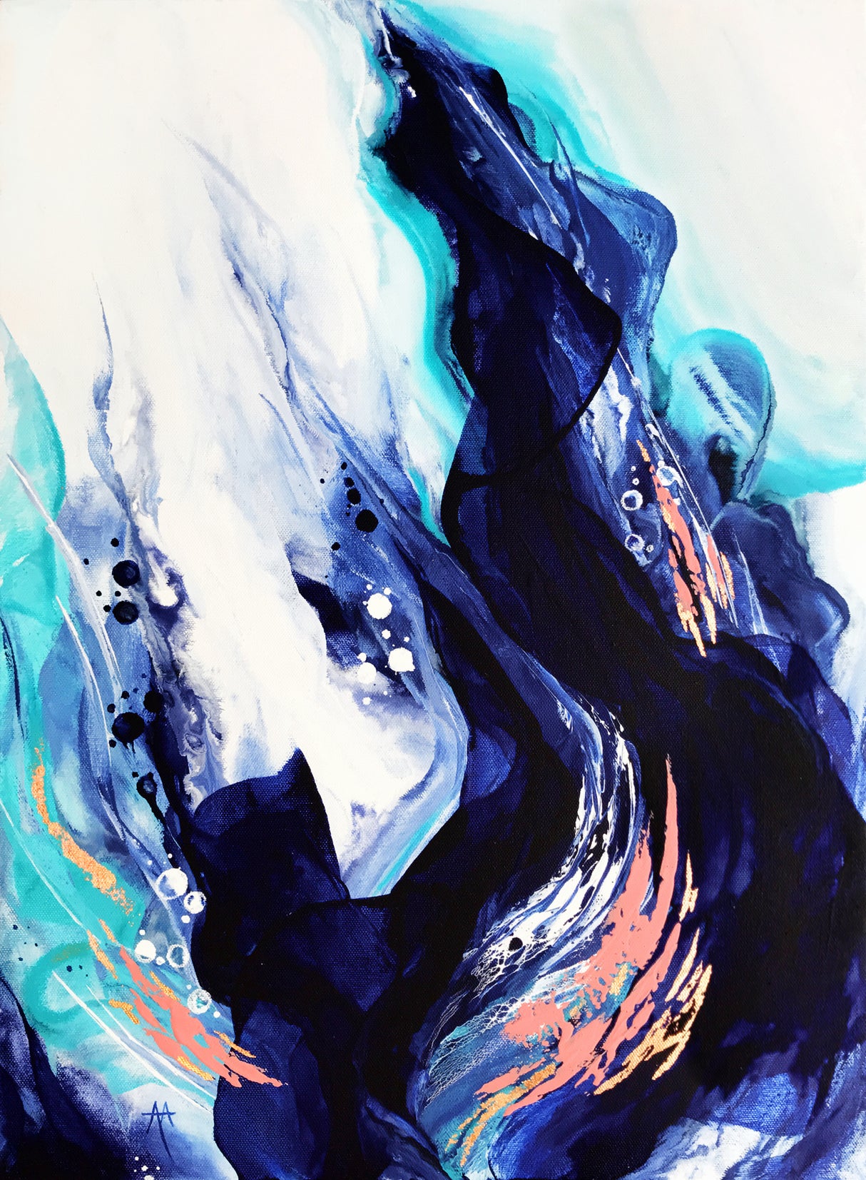 Crashing Wave Poster och Canvastavla